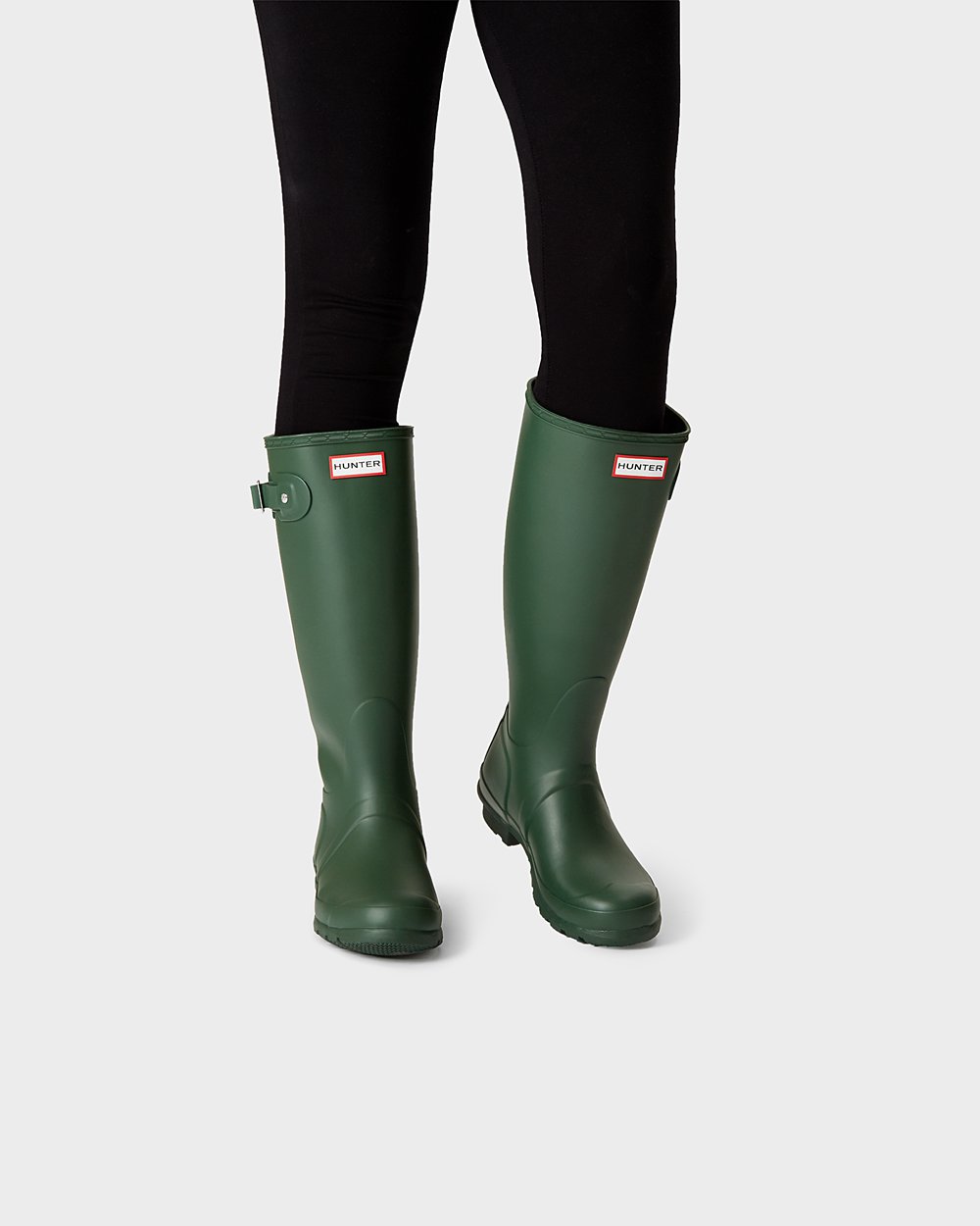 Hunter Mujer Original - Botas de Lluvia Verde - 701-AQBKXJ